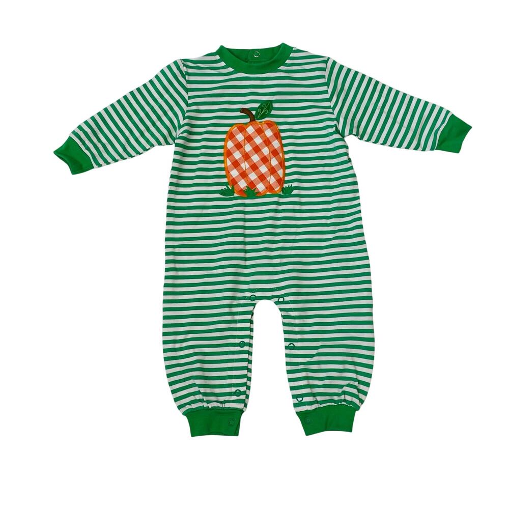 NWT Bailey Boys 9M Prize Pumpkin Knit Romper